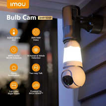 IMOU Security Camera Bulb 3MP/5MP E27 - WIFI enabled Surveillance CCTV w... - £30.61 GBP+