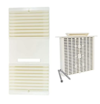 BEIGE Tekquest / Rush Hampton CA-90 Exhaust Fan Louver Grille w/ Filter &amp; Screws - £17.28 GBP