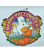 1997 Beistle Halloween Ghost Scene Die Cut Wall Hanging 16in New  - £11.85 GBP