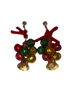 Vintage Christmas Drop/Dangly Bell Earrings (SHIPS IN 24 HRS) - $597.21 MXN