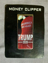Metal Money Clip Bills Card Holder Rectangle Trump 2020 D16 - $11.83
