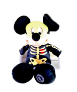 Disney Store Mickey Mouse Halloween Skeleton Costume Plush 14&quot; - $11.88