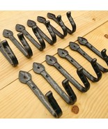 12pcs Hooks Wall Mount Hand Forged Storage Gun Rack Coat Hooks Hat Metal - $41.05 CAD