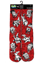 Odd Sox Punk Rock Esponja Bob Y Patrick Rojo Negro Crew Calcetín OSHOL15... - $9.99