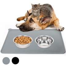 Silicone Pet Feeding Mat Non Slip Pet Food Placemat For Dog Cat Bowls 48... - £14.05 GBP