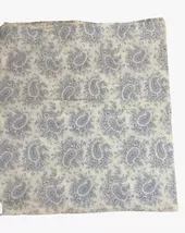 MYTEX Vintage Victorian Paisley Blue Cotton Queen Flat Sheet - $36.00