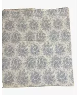 MYTEX Vintage Victorian Paisley Blue Cotton Queen Flat Sheet - $36.00