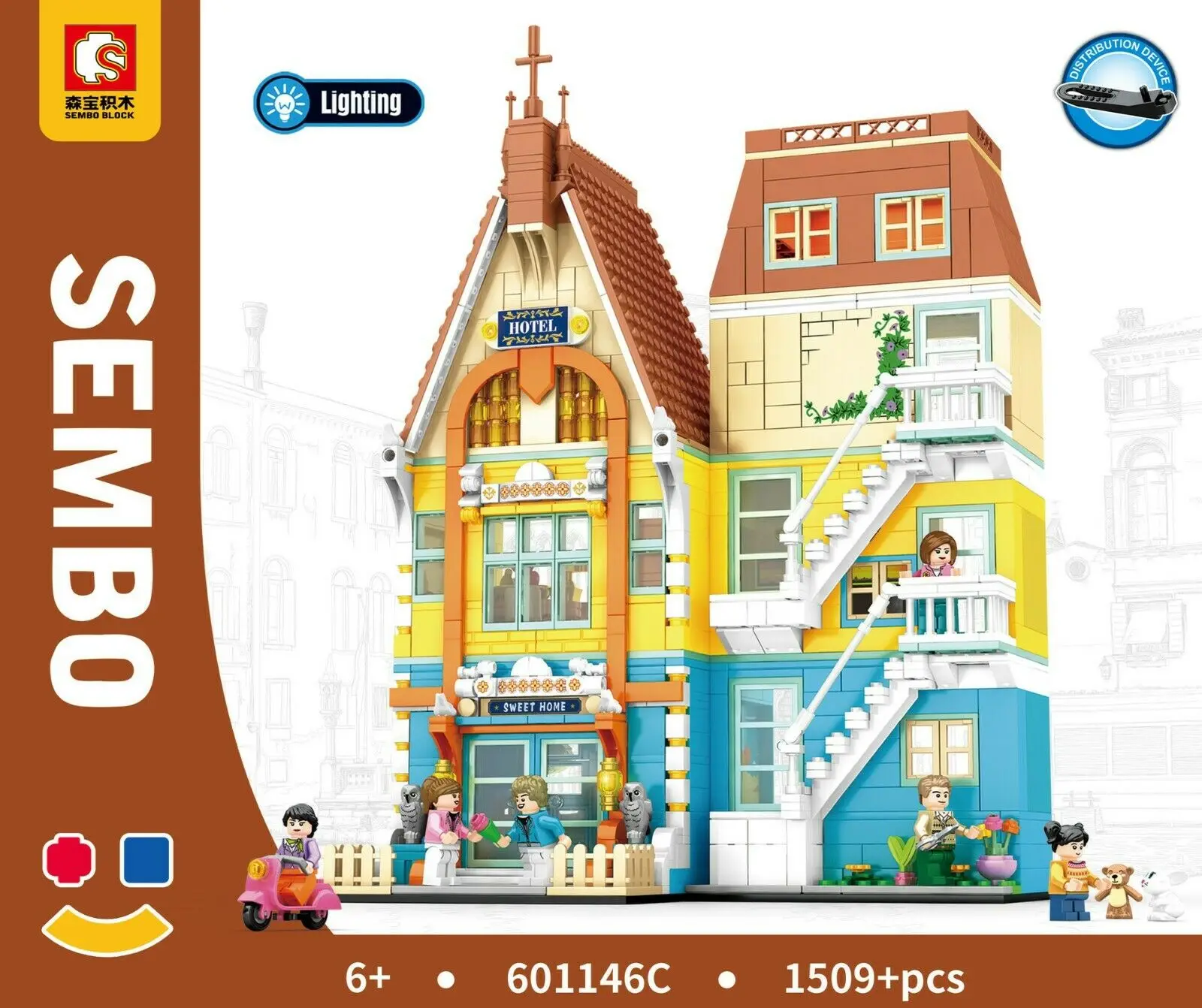 Sembo 601146 Blocks Kids Building Toys DIY Bricks Girls Gift Flat House Puzz - £118.76 GBP