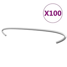  Gabion Hooks 100 pcs Galvanized Steel 19.7&quot; - $113.35