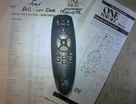 Used 2 Device Universal Remote Control For Tv Vc Rs One For All Brand URC2020 - £18.84 GBP