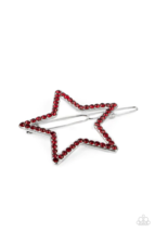 Paparazzi Stellar Standout Red Hair Clip - New - $4.50