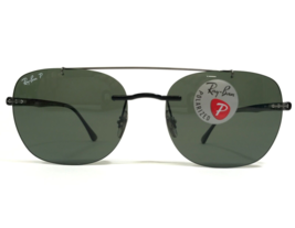 Ray-Ban Sunglasses RB4280 601/9A Black Gray Square Frames with Green P3 Lenses - $130.29