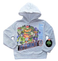 Mutant Ninja Turtles Gray Sweatshirt Fleece Hoodie Boys Sz. 4, 5, 6 Or 7 Nwt - £12.76 GBP