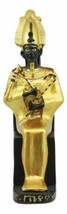 Egyptian God Of Afterlife Underworld Osiris On Throne Dollhouse Miniature Statue - £9.60 GBP