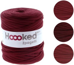 Hoooked Zpagetti Yarn-Burgundy Passion - £15.86 GBP