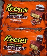 Reeses ~ Peanut Butter Red Velvet Chocolate Miniatures 9.3 oz, 10/2025 ~... - $36.54 CAD
