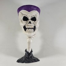 Skeleton Skull Plastic Wine Goblet Bones Cup Glass Halloween - £7.04 GBP