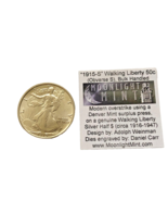 Rare 1915-S Silver Walking Liberty Half Dollar Fantasy Overstrike Daniel... - $1,222.00 CAD