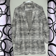 Women&#39;s Max studio Long Sleeve Drape Tweed Jacket Size Large - £16.95 GBP