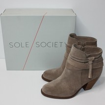 Sole Society Women&#39;s Rumi Tassel Bootie Suede Boots Shoes size US 9 - $49.99