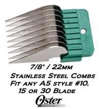 Oster Stainless Steel Blade Guide 7/8&quot; 22mm Comb*Fit A5,A6,Andis Agc Smc Clipper - £4.70 GBP