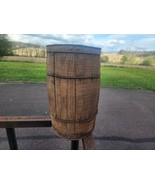 Vintage/Antique Wood Barrel / Nail Keg good for Rustic Decore 17&quot; x 10&quot; - £39.32 GBP