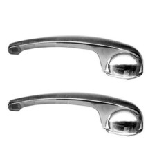 47-66 Chevy &amp; GMC Truck Chrome Interior Inside Door Handles Pair Chevrolet - £16.54 GBP