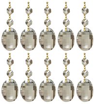 Royal Designs Teardrop Clear Pendants Balls Chandelier Oblate Cut with Chrome Co - $24.70+