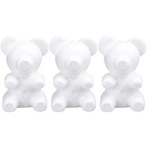 3Pcs Diy Foam Bear Shape Modelling Polystyrene Craft Foam Bear For Paint... - $36.99