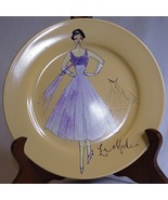 ROSANNA FRENCH FASHION LA MODE PORCELAIN 8&quot; Inch PLATE Pretty Peach Plate - $4.50