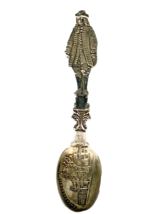 William Penn Philadelphia Pennsylvania Sterling Silver Souvenir Spoon .925 - £63.78 GBP