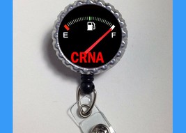 CRNA full Tank of  Gas anesthesiologist work Retractable Reel ID Badge H... - £3.82 GBP