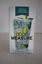 Genuine FRED It's Gin O'Clock Good Measure Gin Cocktails Recipe Glass New - $14.84