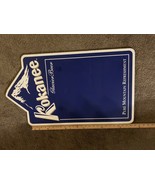 Kokanee Cerveza Signo Plástico Azul Blanco Columbia Cervecería Pared Mon... - $108.60