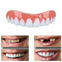 Dental veneers Silicone Fake teeth Cover Upper&amp;lower False Tooth Smile 2pcs - £13.18 GBP