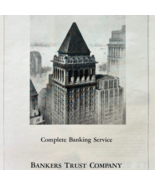1937 Bankers Trust Company NYC Advertisement Wall Street New York City E... - $460.08 MXN