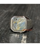 Octagon Pietersite Ring 925 Silver Jasper Signet Ring Husband Gift Men&#39;s... - £77.65 GBP