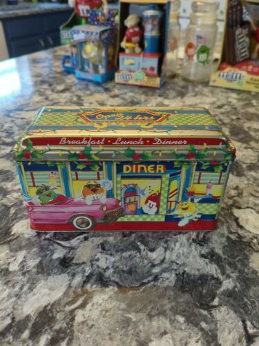 M & M's CHRISTMAS VILLAGE SERIES Tin Canister Diner #4 Limited Edition 1996 RARE - $9.90