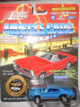 Johnny Lightning Muscle Cars Blue &quot;&#39;69 GTO Judge&quot; Mint On Sealed Card 1/64 Scale - £3.93 GBP