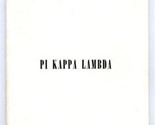 Pi Kappa Lambda 1949 National Music Honor Society  Spring News Letter - $13.86