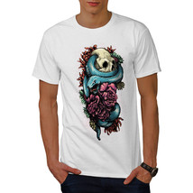 Wellcoda Snake Art Rose Dead Mens T-shirt, Evil Graphic Design Printed Tee - £14.85 GBP+