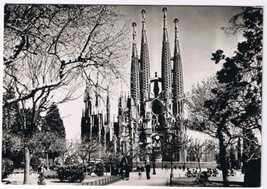 Spain Postcard RPPC Barcelona Holy Family Temple - £1.67 GBP