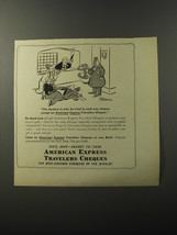 1953 American Express Travelers Cheques Ad - Cartoon by Tom Henderson - Mystery - £15.01 GBP