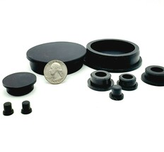 Rubber Hole Plugs Push In Compression Stem  7/8&quot; - 2 1/2&quot; Silicon Solid Covers - £8.27 GBP+