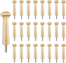 24PCS Wooden Shaker Peg Wood Screw-3.7 Inch on Shaker Pegs Unfinished Wood Sh... - £17.26 GBP