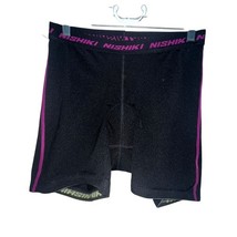 Nishiki Cycling Shorts Women Large Black Padded Activewear Stretch Bike ... - $199.26 MXN