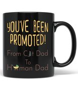 PixiDoodle New Dad - Cat Dad First Fathers Day Coffee Mug (11 oz, Black) - £20.64 GBP+