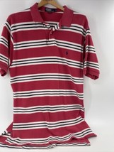 VINTAGE Polo Ralph Lauren Shirt XL Striped Black Pony Mens Short Sleeve ... - £23.36 GBP