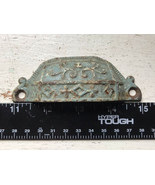 Antique Eastlake Victorian Cast Iron Bin Pull  1909 Ornate Original Old ... - $24.47 CAD