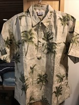 Malihini Vintage Men’s XL Beige Floral Shirt Sleeve Button Down Hawaiian... - £46.31 GBP